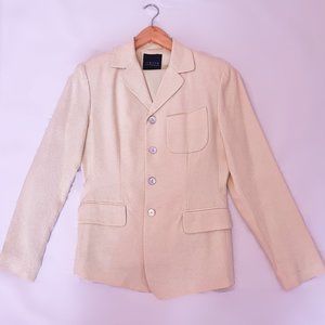 Small Pale Yellow Blazer by Limited